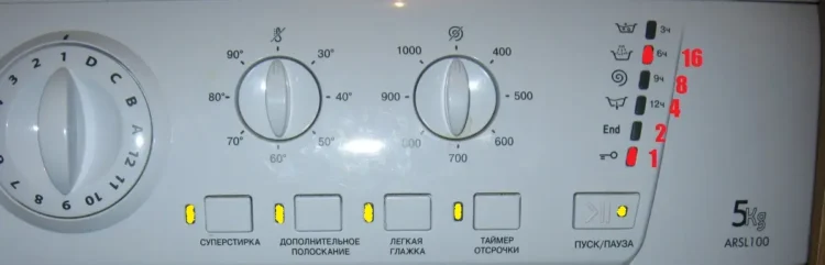 Ошибка F6 в машинах Atlant без дисплея
