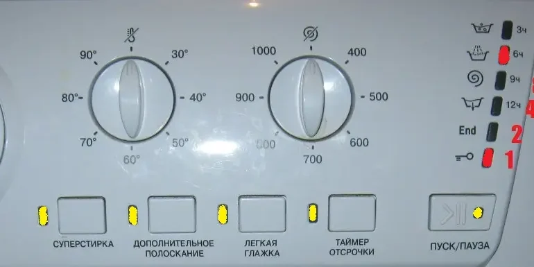 Ошибка F6 в машинах Atlant без дисплея