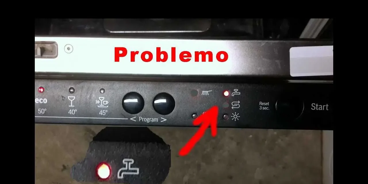 Индикатор «Кран» на посудомойке Bosch