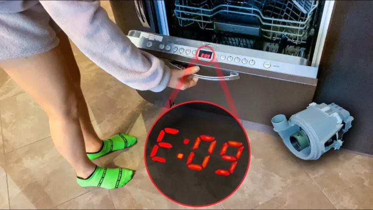 Ошибка E09 в посудомоечной машине Ошибка E09 в посудомоечной машине