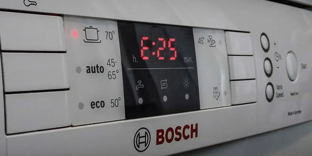 Ошибка E25 в посудомоечной машине Bosch