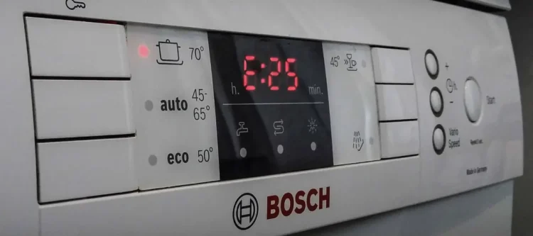 Ошибка E25 в посудомоечной машине Bosch Ошибка E25 в посудомоечной машине Bosch