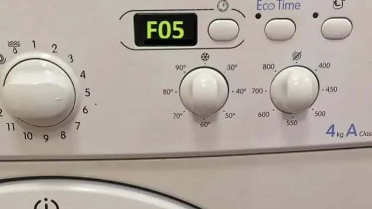 Ошибка F05 (F5) в стиральной машине Indesit