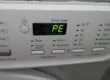 Ошибка PE на дисплее стиральной машины LG